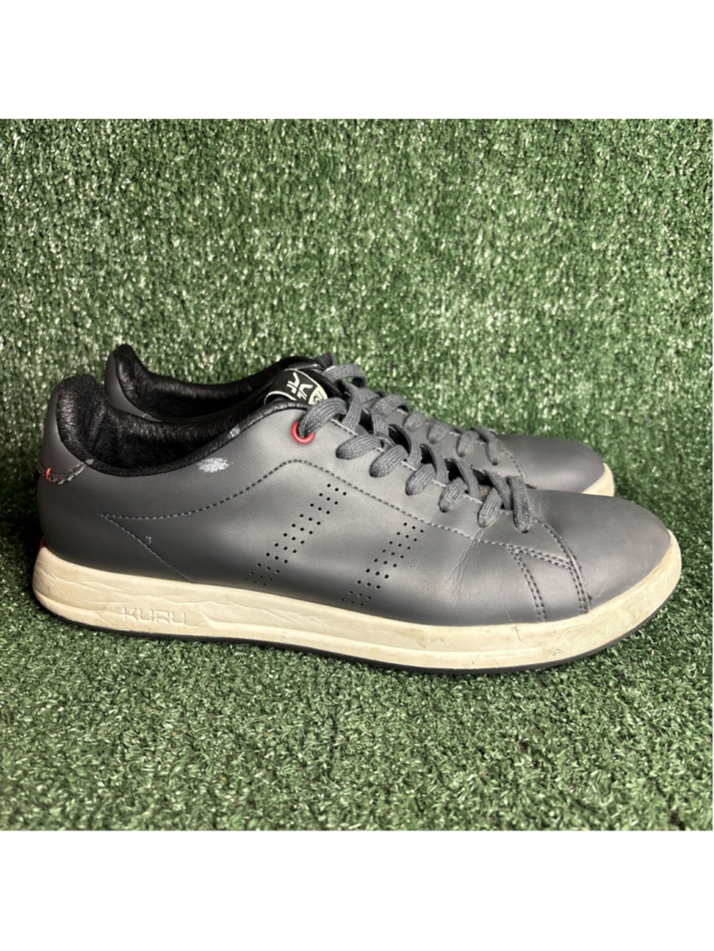 Kuru Roam Classic Court Mens Size 11 Gray White Athletic‎ Leather Shoes Sneakers